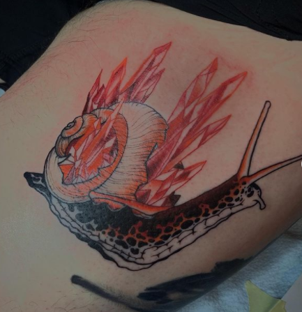 Tattoos - Sadie Gabriella Crystal Snail - 142915